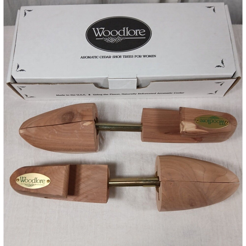 Vtg 1995 Woodlore Cedar Wood Trees (1 Pair) Adjustable - Womens Medium